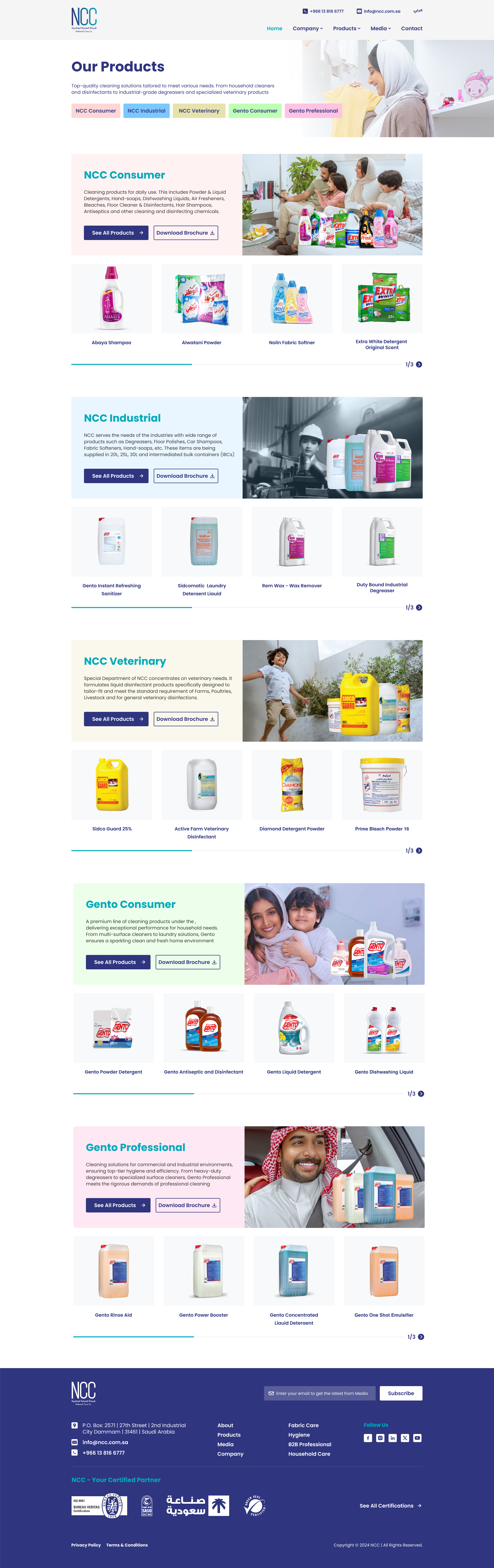 Online store selling household chemicals for NCC