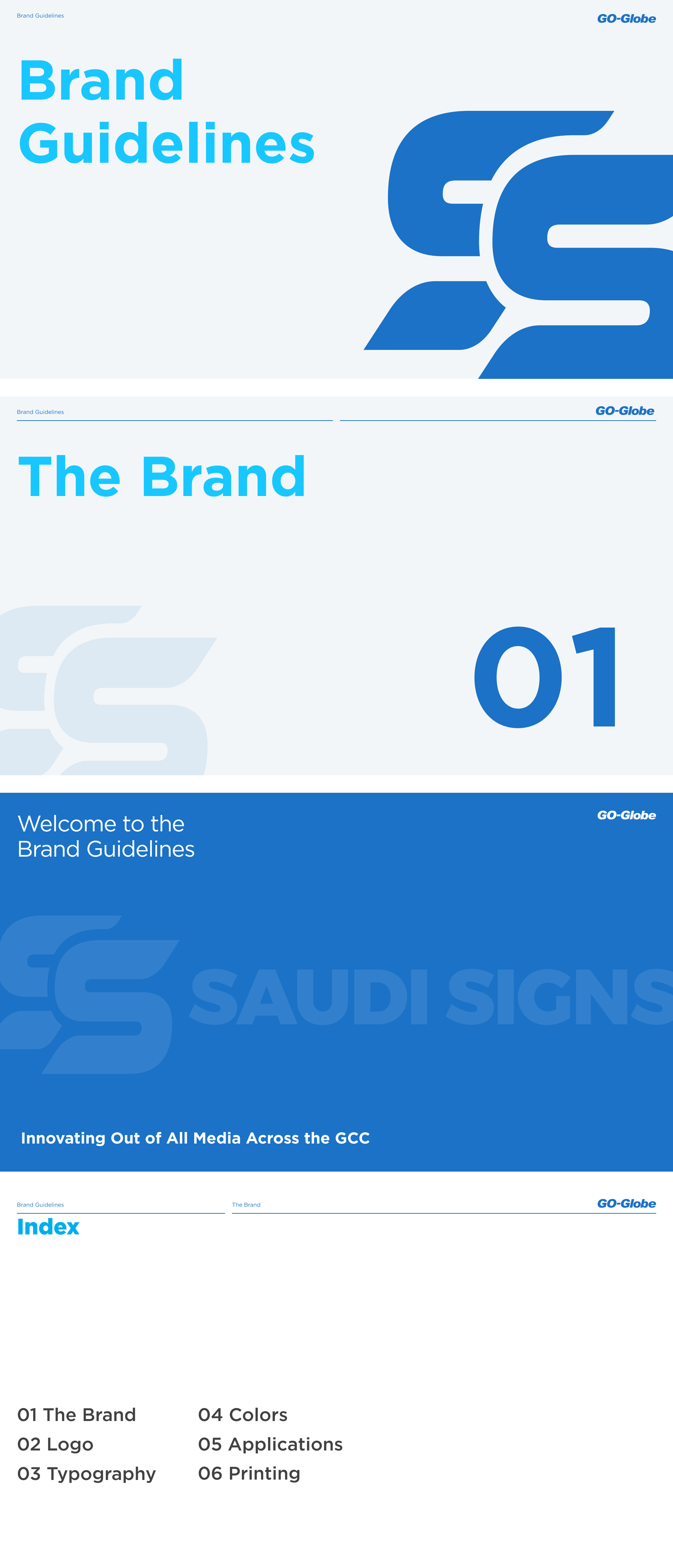 Logo and brand book development for Saudi Signs