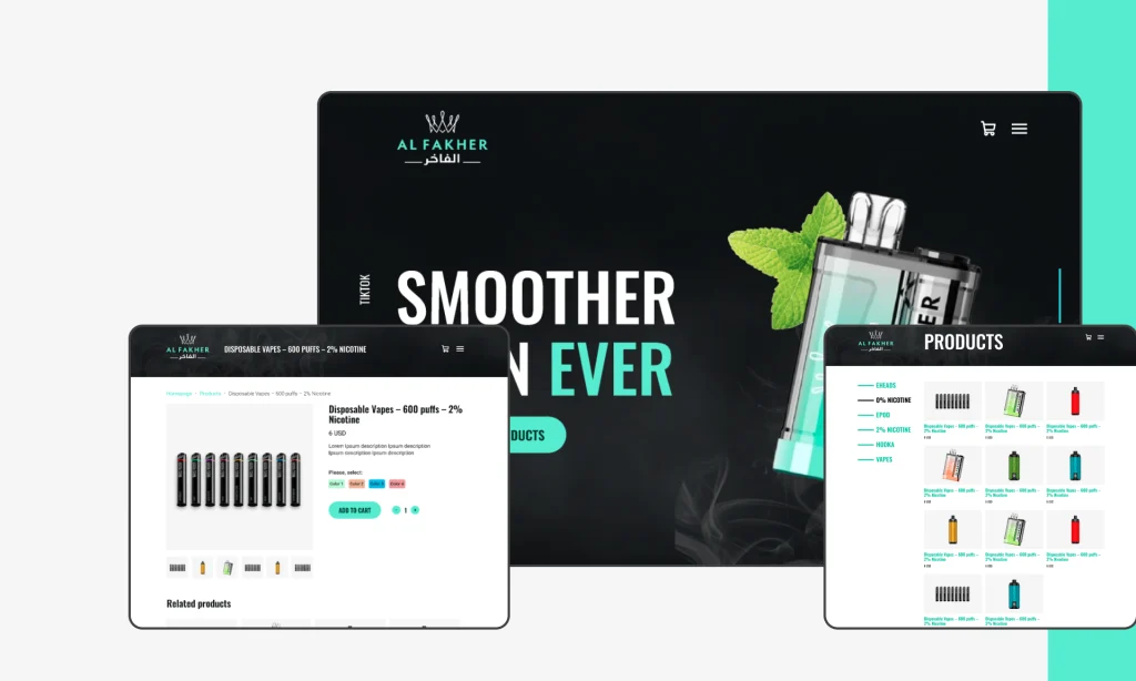Online store selling vape for Al Fakher