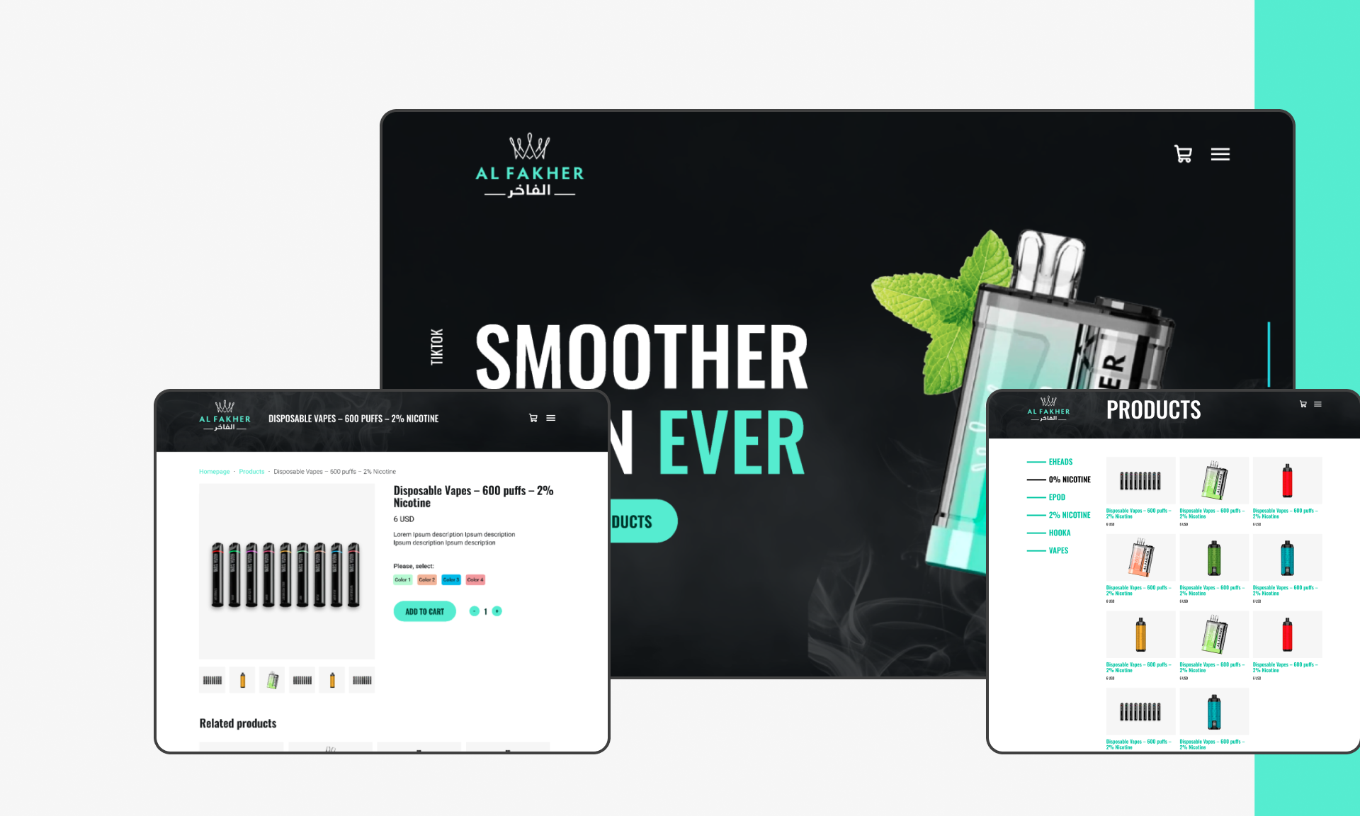Online store selling vape for Al Fakher