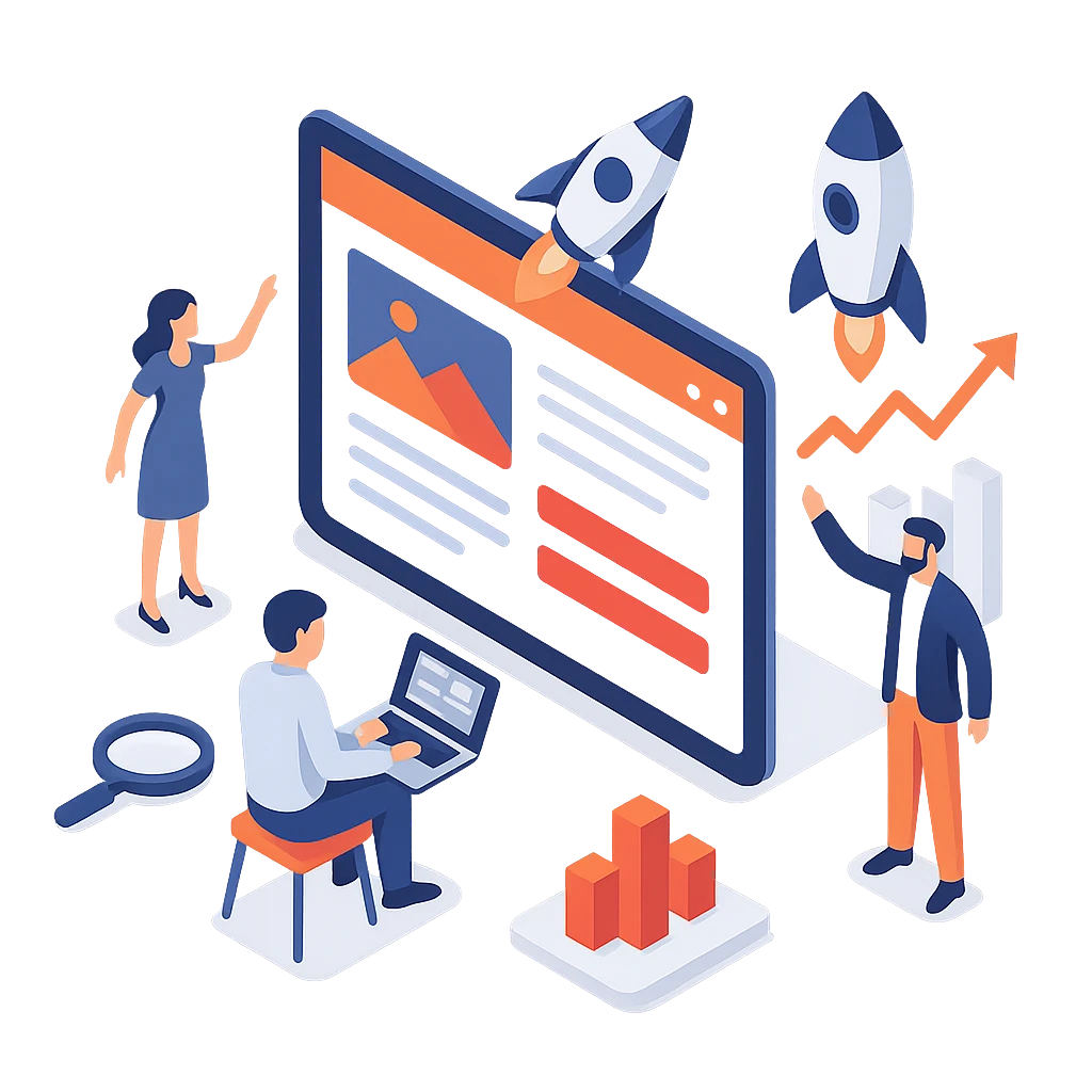 Development of turnkey landing pages for business and promotion_492