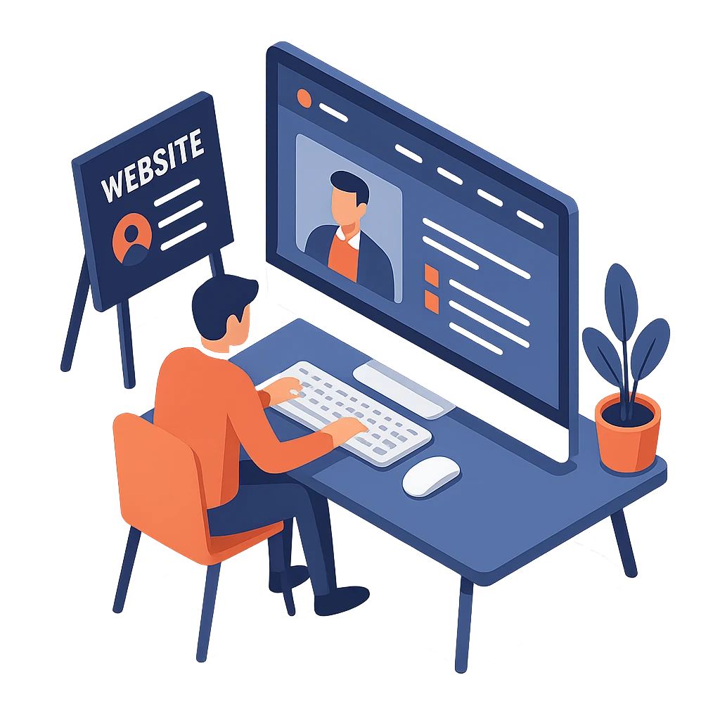Development of a business card website for business and personal brand_569