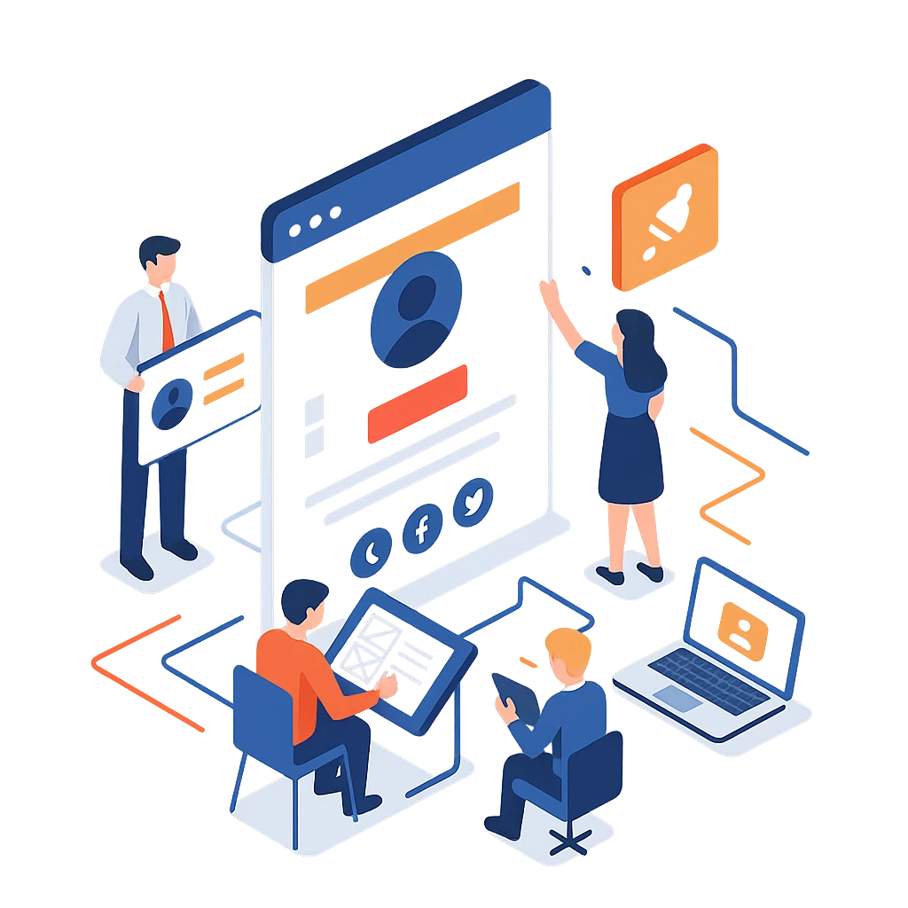 Development of a business card website for business and personal brand_6